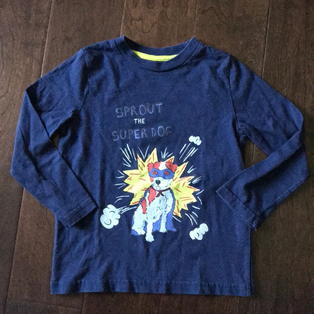 EUC Mini Boden Boys Long Sleeve Shirt Glows 3/4